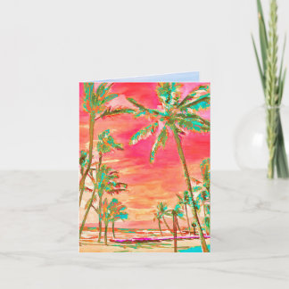 PixDezines Vintag Hawaii/Vielen Dank Dankeskarte