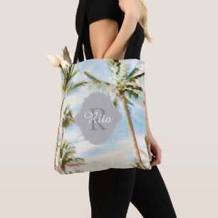PixDezines Vintag Hawaiian Beach/Blue Tasche