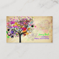 PixDezines Vintag/rosa Grunge Tree Trimmer für die