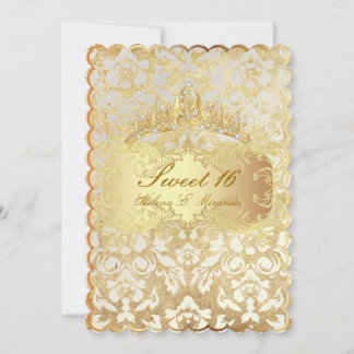 PixDezines Vintag Sweet 16/ Prinzessin/Perlendamas Einladung