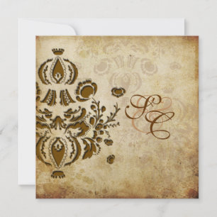 PixDezines Vintage Dolcè Damast Einladungen