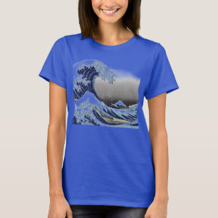 PixDezines Vintage, Great Wave, Hokusai 葛飾北斎の神奈川沖浪 T-Shirt