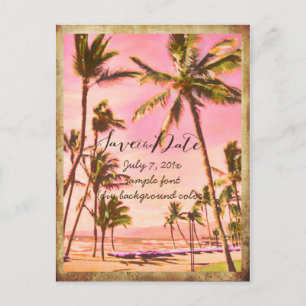 PixDezines//Vintage hawaii Ankündigungspostkarte