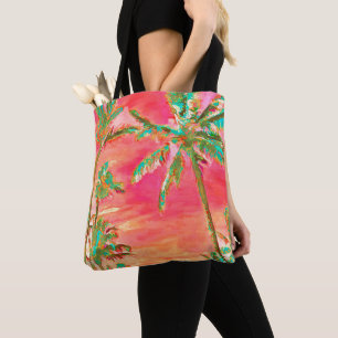 PixDezines Vintage Hawaiian Strand/Koralle/Türkis Tasche