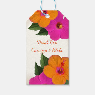 PixDezines vintage/hibiscus/ Geschenkanhänger