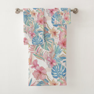 PixDezines Vintage Pastel H2 Hawaï Floral Foliage