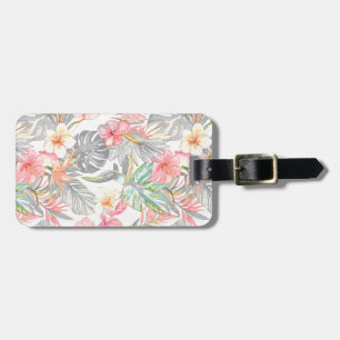 PixDezines Vintage Pastell H2 Hawaii Blumenmuster Gepäckanhänger