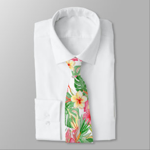 PixDezines Vintage Pastell H2 Hawaii Florale Folia Krawatte