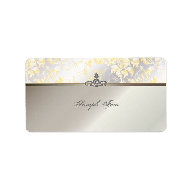 PixDezines Vintage Rose Adressaufkleber (Vorne)