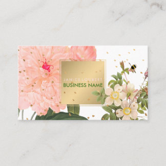 PixDezines Vintage Rose/Illustration/Redoute Visitenkarte