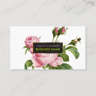 PixDezines Vintage Rosen / Illustration / Redoute Visitenkarte