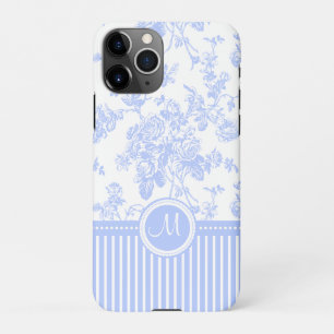 PixDezines Vintage-Rosen Toile Kornblumenblau iP iPhone 11Pro Hülle