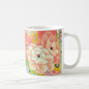 PixDezines Vintage Shirimen Kimono Kaffeetasse