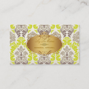 PixDezines vintage Versailles Damast Visitenkarte
