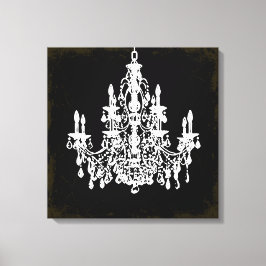 PixDezines Vintager Kronleuchter aus DiY Leinwanddruck