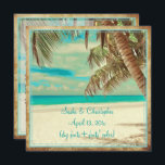 PixDezines Vintager Strand, tropisches Paradies Einladung<br><div class="desc">Pix Dezines Resort Hochzeit / Vintager Strand für eine Hochzeit in Urlaubsort oder nur ein Familienurlaub. Tropischer Strand mit Aquarellwirkung auf Pergament aus Imitaten. DIY Hintergrund und Schriftart! Copyright © 2008-2017 PixDezines.com™ und PixDezines™ auf zazzle.com. Alle Rechte vorbehalten.</div>