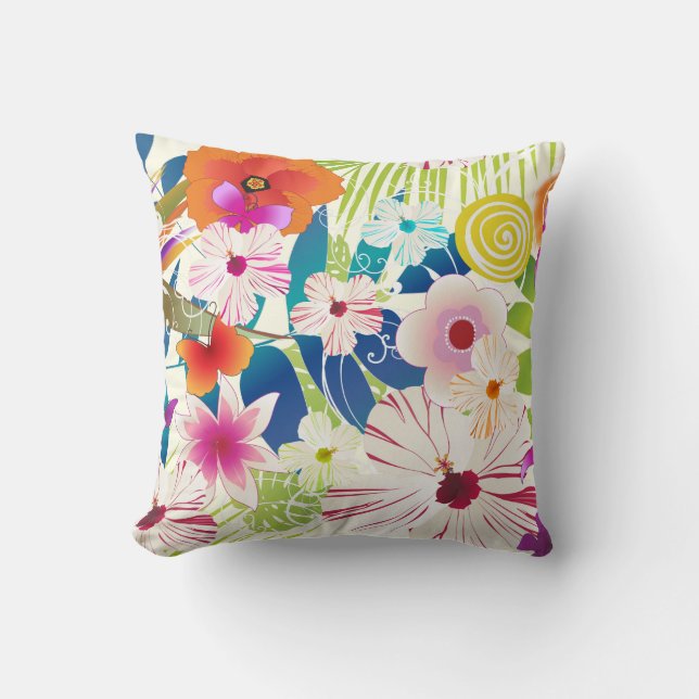 PixDezines wailea/DIY Hintergrundfarbe Kissen (Vorderseite)