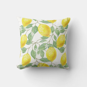 PixDezines Wasserfarbe-Limonen-Muster DIY-Farben Kissen
