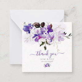PixDezines Wasserfarbe Süßpeas Violet Lila Mitteilungskarte