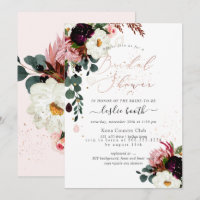 PixDezines Watercolor Burgundy Rose Brautparty