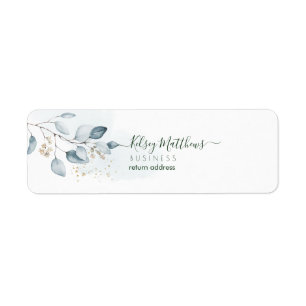 PixDezines Watercolor Dusty Blue Gum Eukalyptus