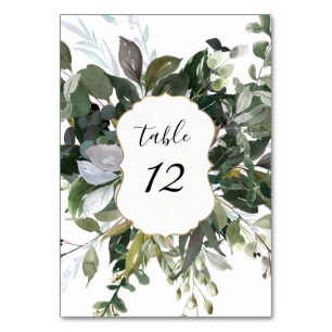 PixDezines Watercolor Grünzeug Eukalyptus Tischnummer