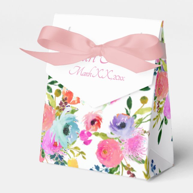 PixDezines Watercolor Ranunculus Geschenkschachtel (Vorderseite)