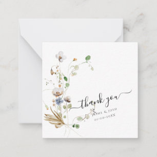 PixDezines Watercolor Wilde Blume Mitteilungskarte