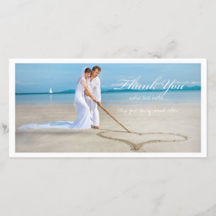 PixDezines wedding Foto vielen Dank Dankeskarte