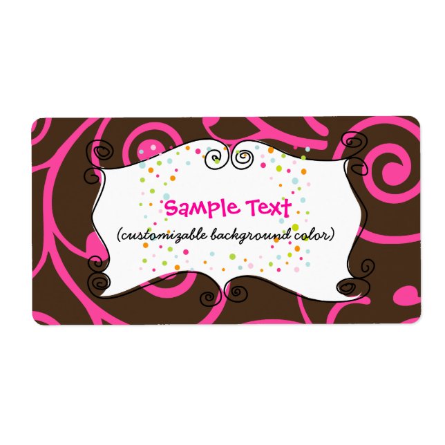 PixDezines Whimsy, rosa Schokolade, Cupcakes (Vorne)