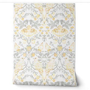 PixDezines William Morris Yellow Strawberry Thief Tapete