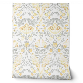 PixDezines William Morris Yellow Strawberry Thief Tapete