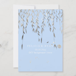 PixDezines Willow/Imitat Silver/DIY-Hintergrund Einladung