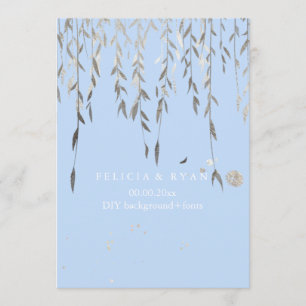 PixDezines Willow/Imitat Silver/DIY-Hintergrund Einladung