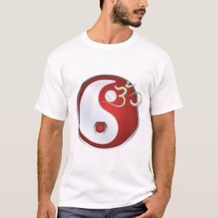 PixDezines Yin Yang T-Shirt, Om-Symbol T-Shirt