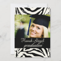 PixDezines Zebra Print 2011 Invitations de diplôme