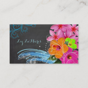 PixDezinesChalkboard Hula Wellen/DIY Hintergrund Visitenkarte