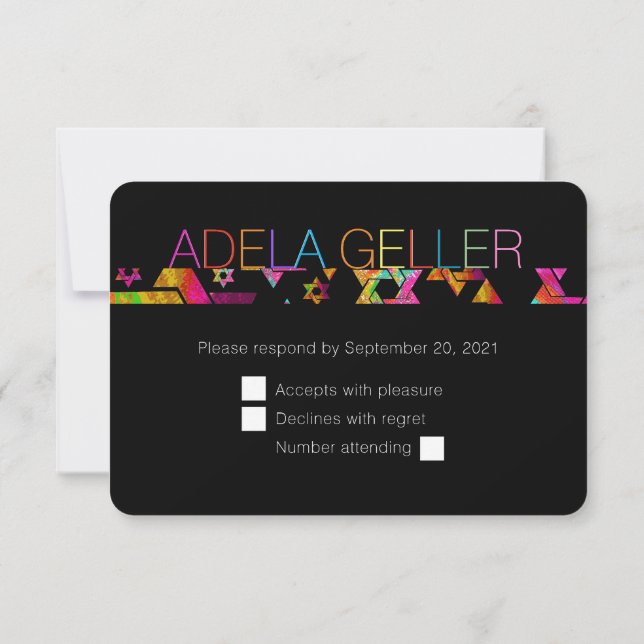 PixDezinesNeons/typografisch/Bar mitzvah UAWG Invi Einladung (Rückseite)