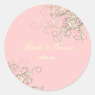 PixDezinesVanille-Wirbel/Deuy-Cupcake pink Runder Aufkleber
