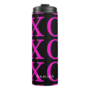 PixDezinesXoxo/hot pink/DIY Hintergrund Thermosbecher