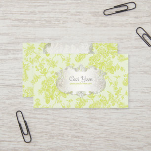 PixDezinves-Toile/grüne Rose/DIY-Hintergrund Visitenkarte