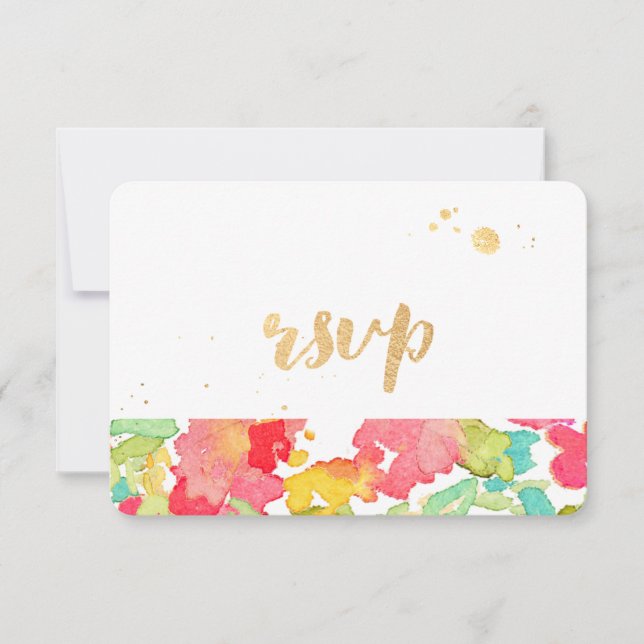 PixDezsopie-Garten/Blumen/uAwg RSVP Karte (Vorderseite)