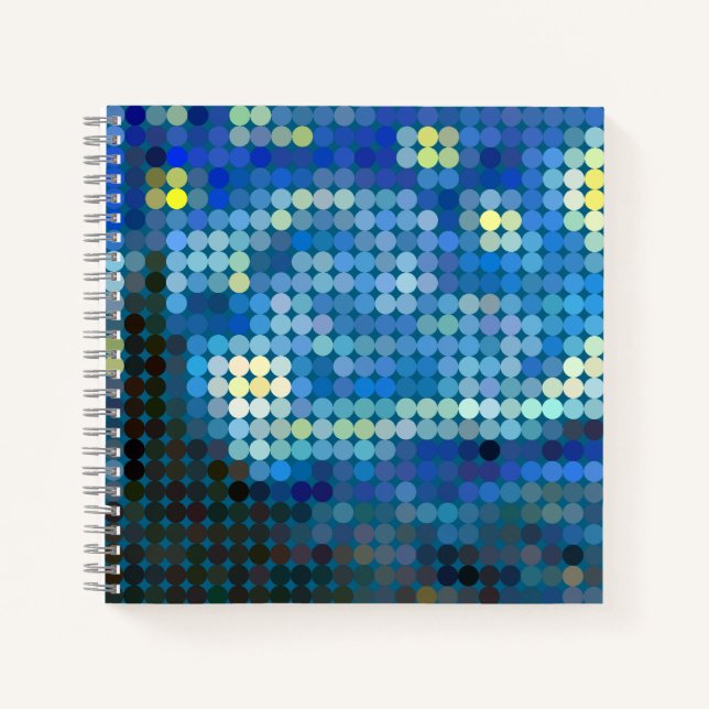 Pixdot "Starry Night" Notizbuch (Vorderseite)
