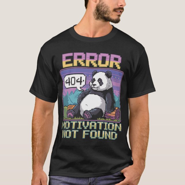 Pixel 404 Fehlermotivation wurde nicht gefunden La T-Shirt (Vorderseite)