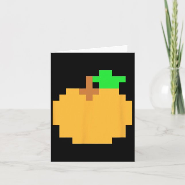 Pixel-8-Bit-Arcade-Videospiel-Matching-Kostüm-Tee Karte (Vorderseite)