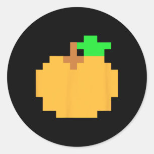 Pixel-8-Bit-Arcade-Videospiel-Matching-Kostüm-Tee Runder Aufkleber