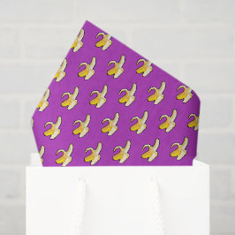 Pixel Art bereit zum Essen gelber Banane Muster Seidenpapier