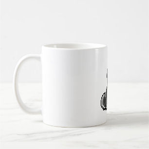 Pixel Art Curious Husky Mug - adorable Chien rétro