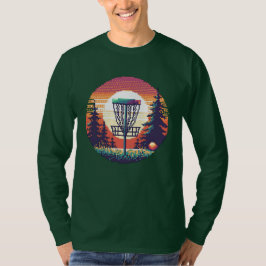 Pixel Art Disk Golf Course T-Shirt