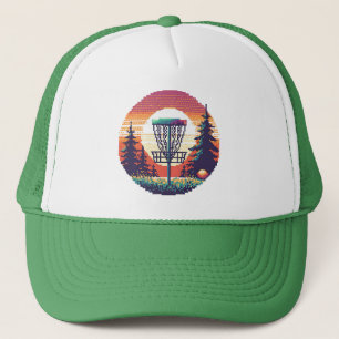 Pixel Art Disk Golf Course Truckerkappe